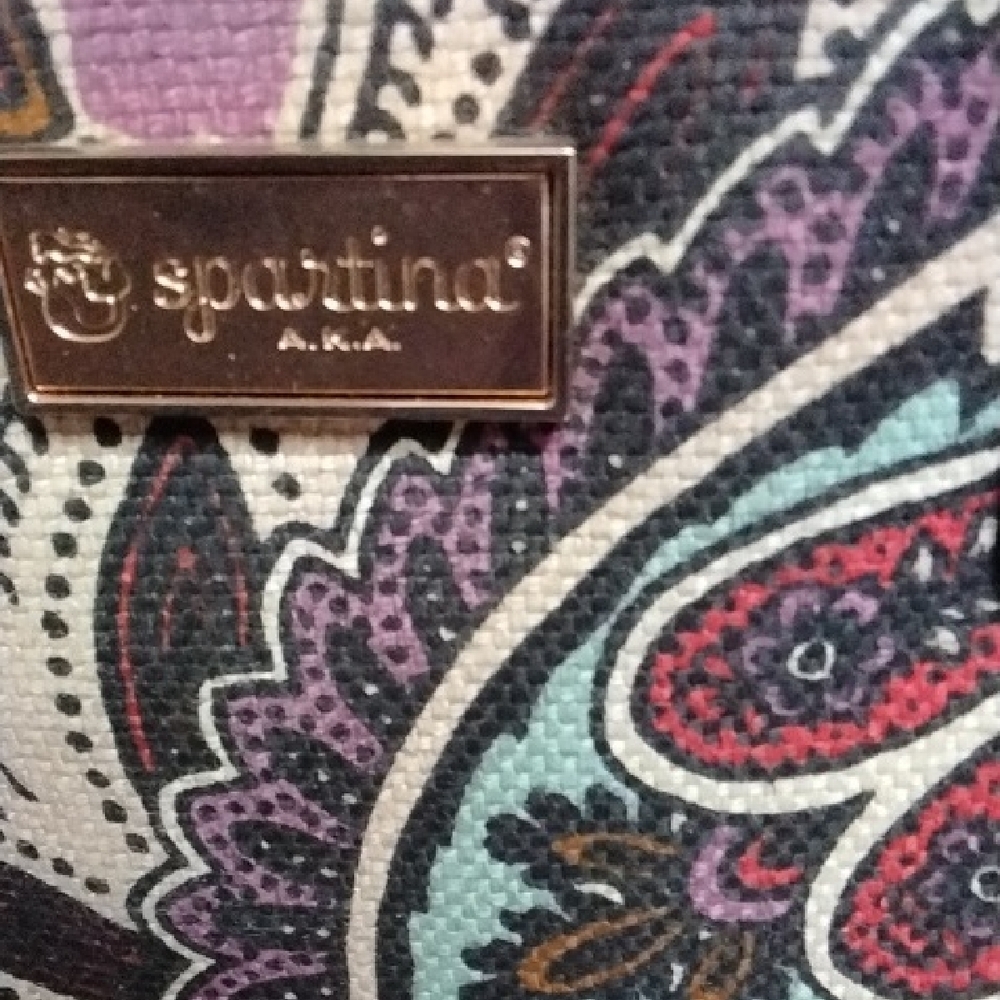 Spartina Paisley Print Handbag/Satchel and Wristlet Set - Picture 2 of 13